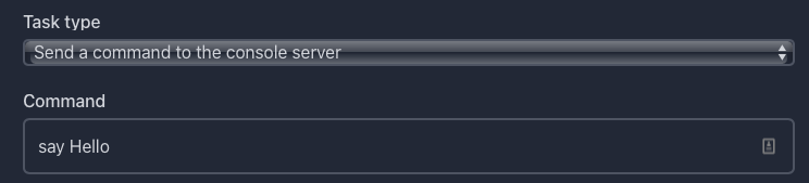 Command for Task